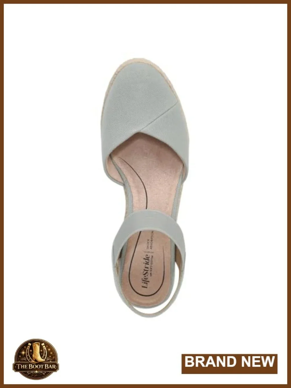 LifeStride Kimmie Espadrille Wedge Sandals with Cushioned Footbed